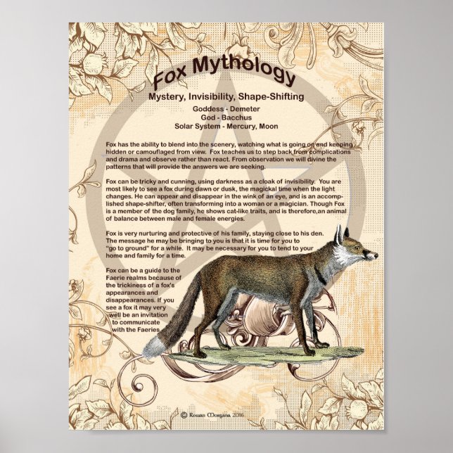 FOX MYTHOLOGIE POSTER (Devant)