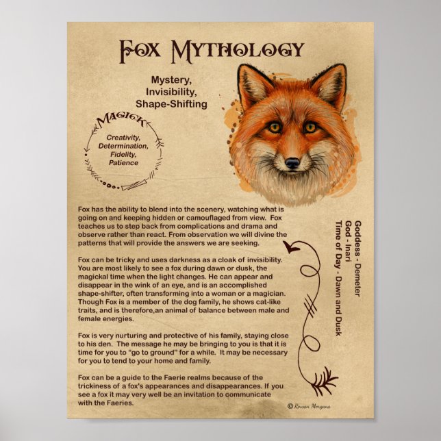 FOX MYTHOLOGY POSTER (Vorne)