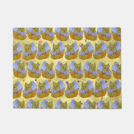 Fox named Dice Fußmatte