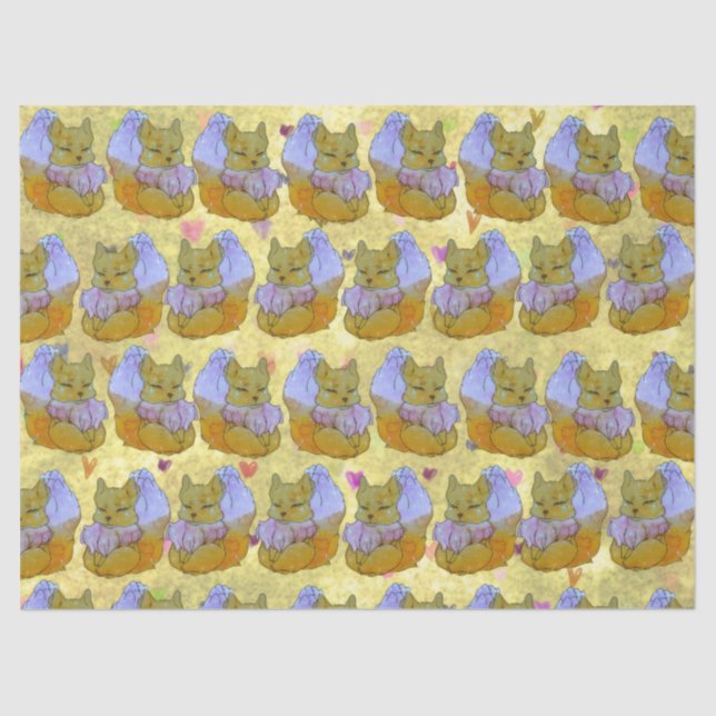 Fox named Dice Seidenpapier (Vorderseite)