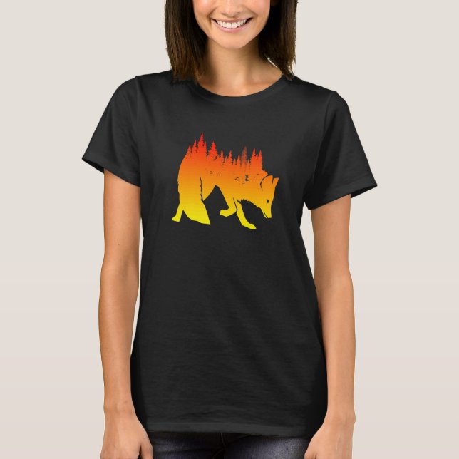 Fox nature forest hunter hunting nature Fox T-Shirt (Vorderseite)