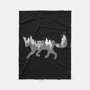Fox Nature Outdoor Wandern Camping Jagd Geschenk Fleecedecke