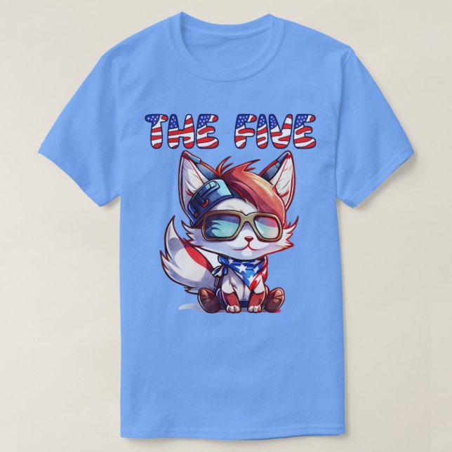 Fox News: Die fünf Niedlichen amerikanischen Patri T-Shirt (Design vorne)