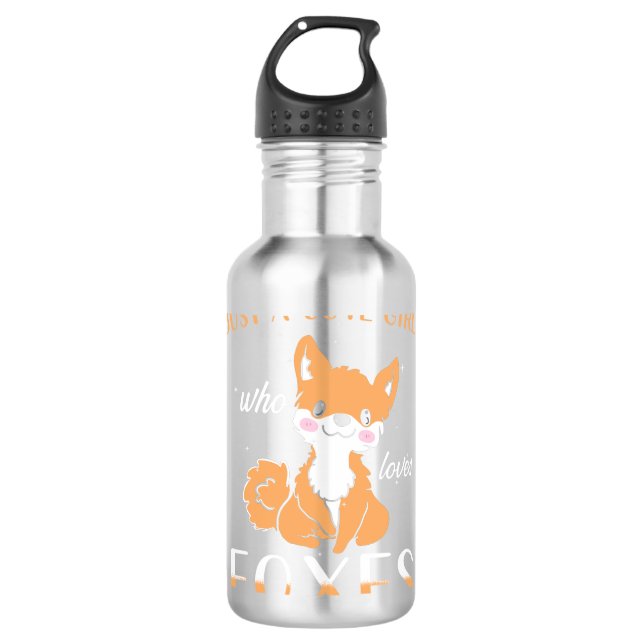 Fox Niedlich Edelstahlflasche (Vorderseite)