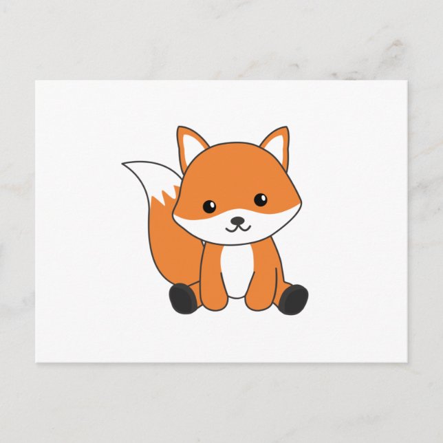 Fox Niedlich Forest Animal Foxes Red Fox Postkarte (Vorderseite)