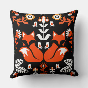Fox Nordic Skandinavien Folklore Art Kissen