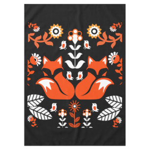 Fox Nordic Skandinavien Folklore Art Tischdecke