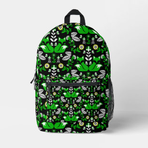 Fox Nordic Skandinavier Folk Art Tableclout Bedruckter Rucksack