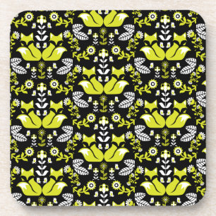 Fox Nordic Skandinavier Folk Art Tableclout Getränkeuntersetzer
