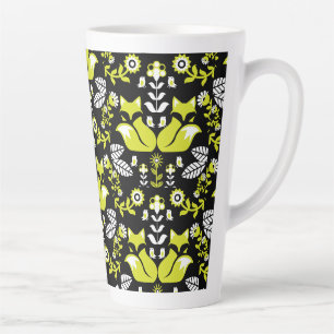 Fox Nordic Skandinavier Folk Art Tableclout Milchtasse