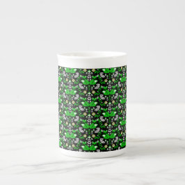 Fox Nordic Skandinavier Folk Art Tableclout Prozellantasse
