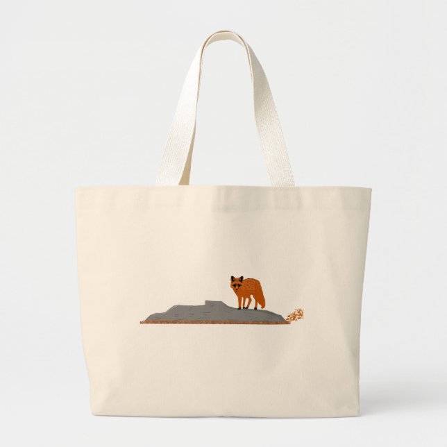 🦊 Fox on the Rock JUMBO Tragetasche (Vorne)
