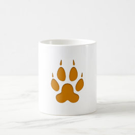 Fox Paw Print Kaffeetasse