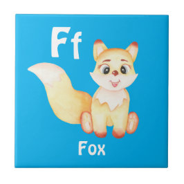 Fox personalisieren ABC: Buchstabe F - Ihren Namen Fliese