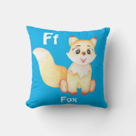 Fox personalisieren ABC: Buchstabe F - Ihren Namen Kissen