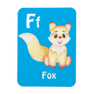 Fox personalisieren ABC: Buchstabe F - Ihren Namen Magnet