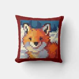 Fox, Pixel Art, pixelart Kissen