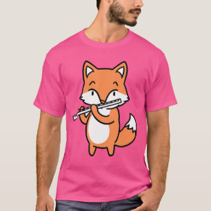 Fox Playing Flute T-Shirt