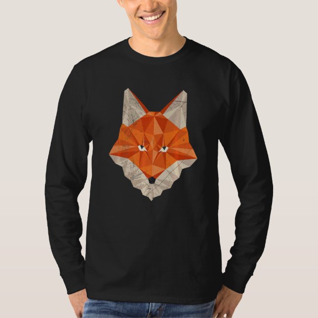Fox polygon hunter hunting  1 T-Shirt (Vorderseite)