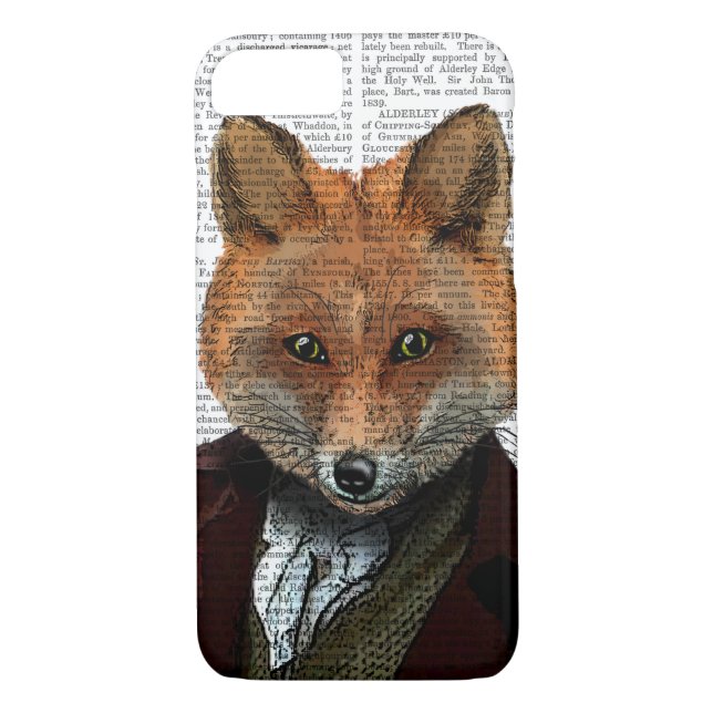 Fox Portrait 2 Case-Mate iPhone Hülle (Rückseite)