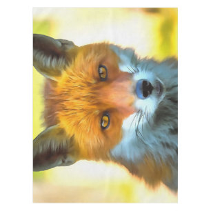 Fox Portrait Realistische Wildnis Kunst, Dichtung Tischdecke