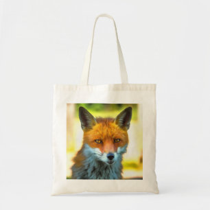 Fox Portrait Realistische Wildnis Kunst, Dichtung Tragetasche
