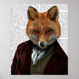 Fox-Porträt Poster