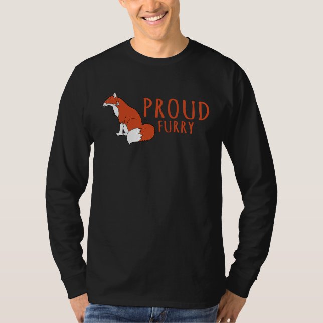 Fox   Proud Furry Fox T-Shirt (Vorderseite)