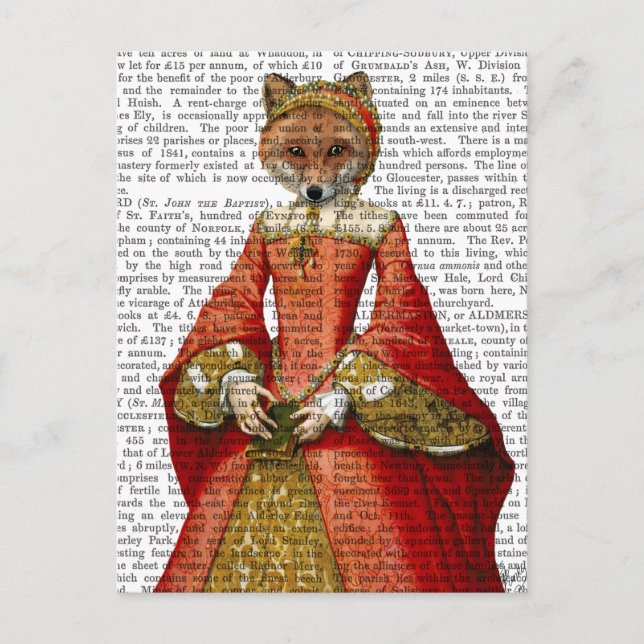 Fox Queen 2 Postkarte (Vorderseite)