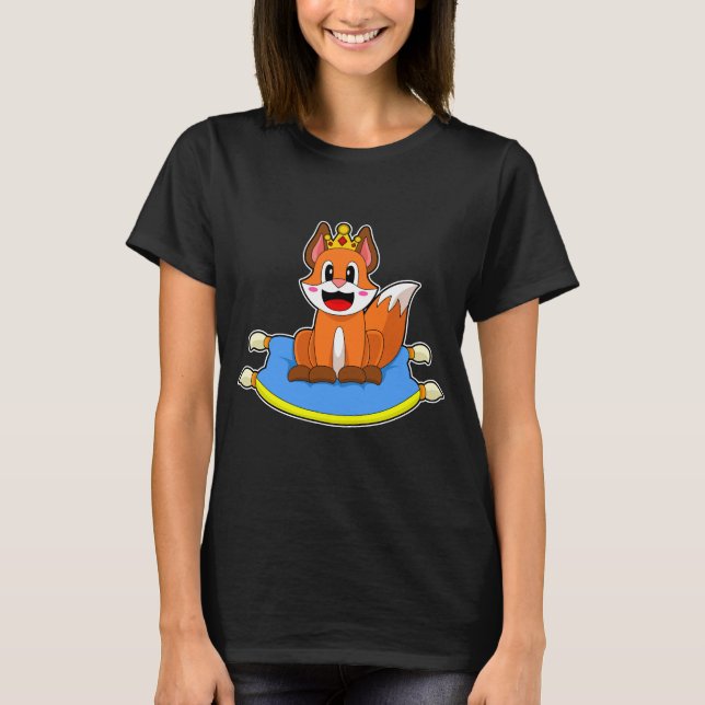 Fox Queen Crown T-Shirt (Vorderseite)