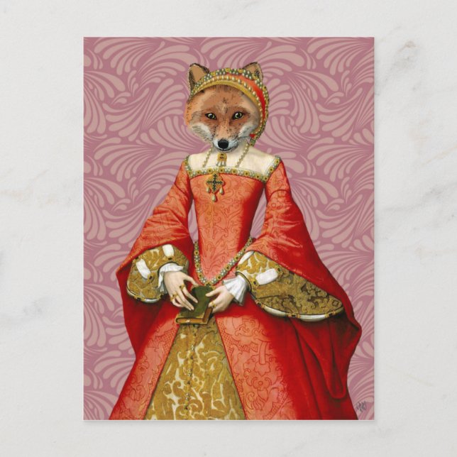 Fox Queen Postkarte (Vorderseite)