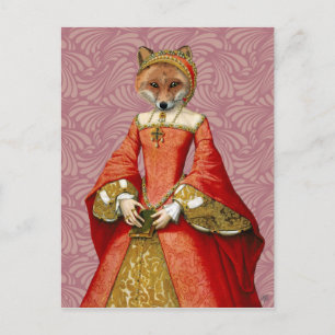Fox Queen Postkarte