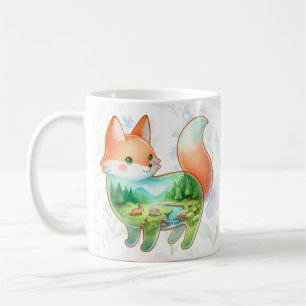 Fox / Raccoon Dreamscape Kaffeetasse