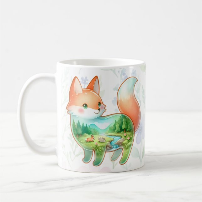 Fox / Raccoon Dreamscape Kaffeetasse (Links)
