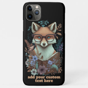 Fox Read Book Wildblume Cotattcore Floral Custom Case-Mate iPhone Hülle