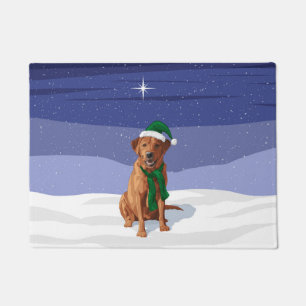 Fox Red Labrador Retriever Christmas Dog Fußmatte