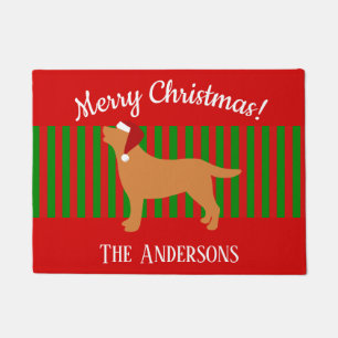 Fox Red Labrador Silhouette Weihnachten Fußmatte