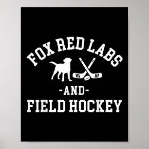 Fox Red Labs Und Feldhockey Lab Dad Mom Kinder Lab Poster