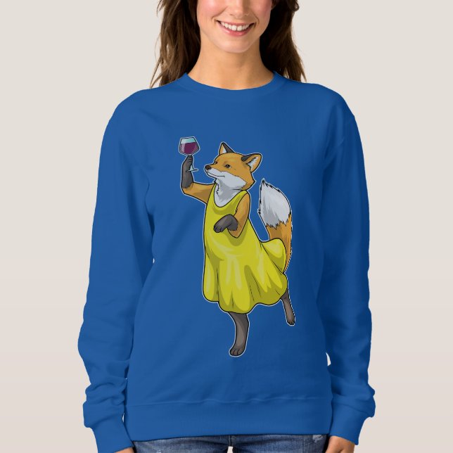Fox Red wine Sweatshirt (Vorderseite)