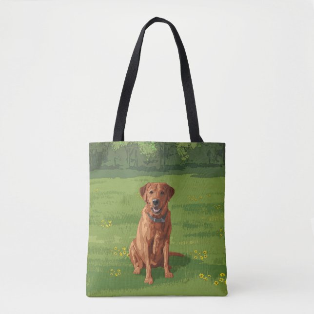 Fox Red Yellow Labrador Retriever Hund Tasche (Vorderseite)