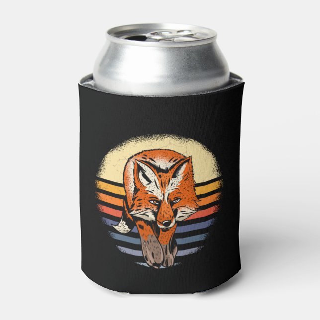 Fox Retro Vintag Dosenkühler (Kanne Vorderseite)