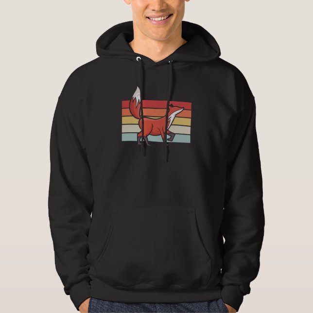 Fox Retro Vintag Hoodie (Vorderseite)