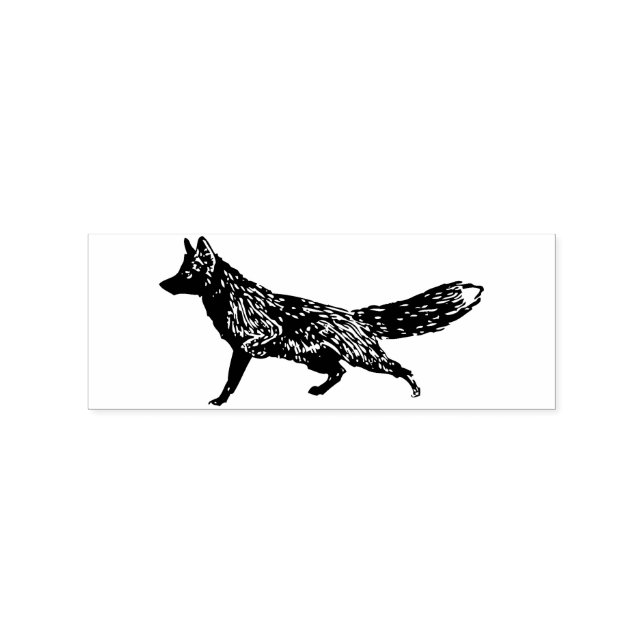 Fox Rubber Briefmarke Gummistempel (Prägung)