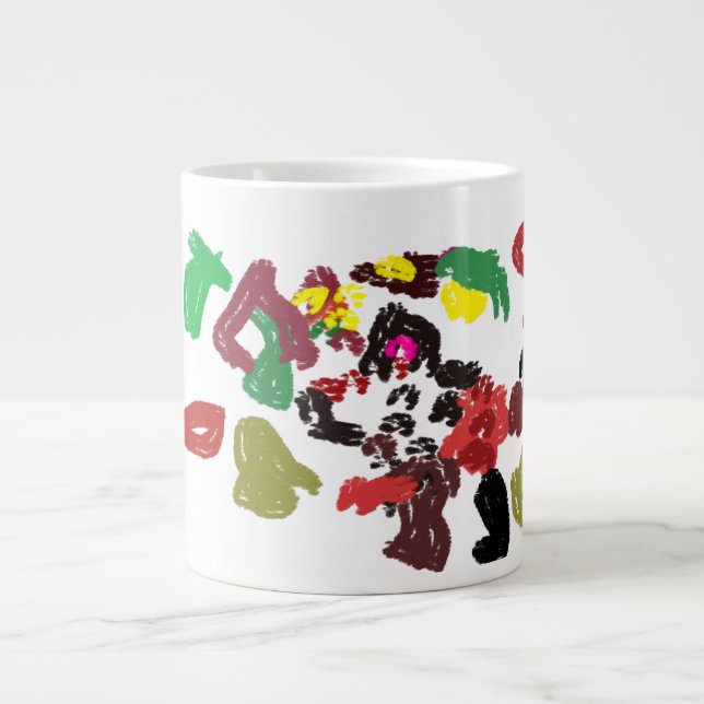 Fox schöner Herbst Jumbo-Tasse (Vorderseite)