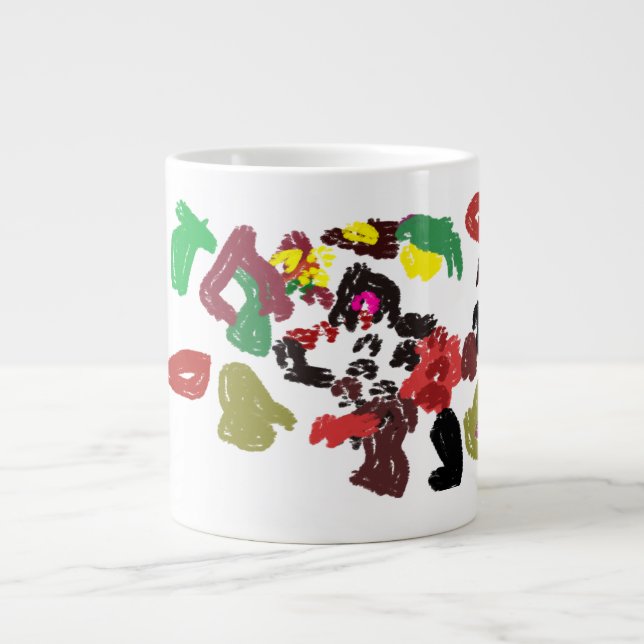 Fox schöner Herbst Jumbo-Tasse (Vorderseite)