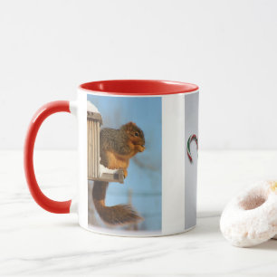 Fox Schwanz Eichhörnchen Candy Cane Tasse