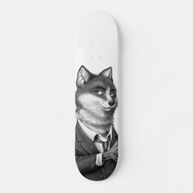 Fox-Skateboard (3/4 Front) Skateboard (Vorderseite)