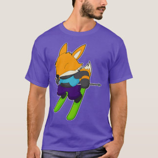 Fox Skier Wintersport T-Shirt