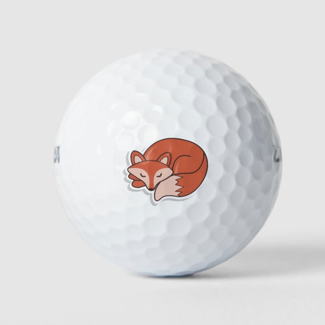 Fox Sleeping Golfball (Vorderseite)