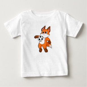 Fox Soccer Player Soccer Baby T-shirt